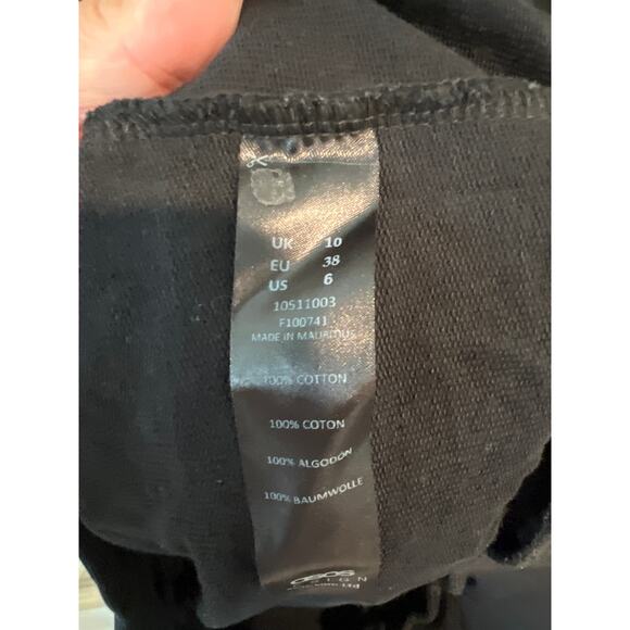 ASOS size 6 oversized black hoodie top or mini dress with pockets - Picture 3 of 3